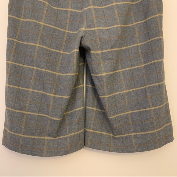 Anthropologie Cartonnier long gray plaid shorts - Picture 9 of 15
